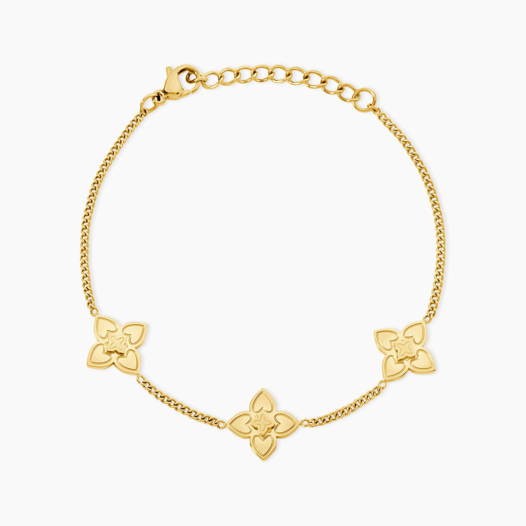 Bracelet Mirena Acier Jaune - Bracelets cha&icirc;nes Femme | Marc Orian