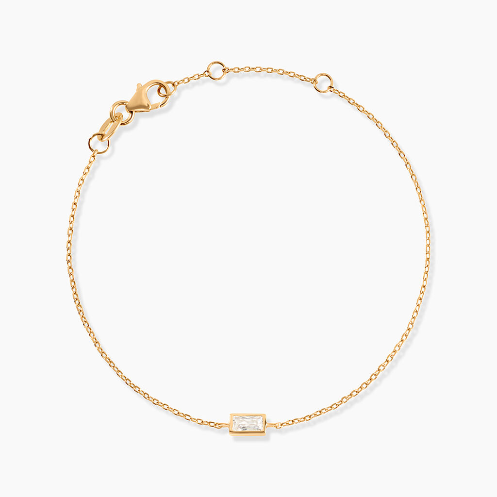 Bracelet Isobel Plaqu&eacute; Or Jaune Oxyde De Zirconium - Bracelets fantaisie Femme | Marc Orian