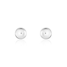 Boucles D'oreilles Puces Virgie Argent Blanc - Clous d'oreilles Femme | Marc Orian