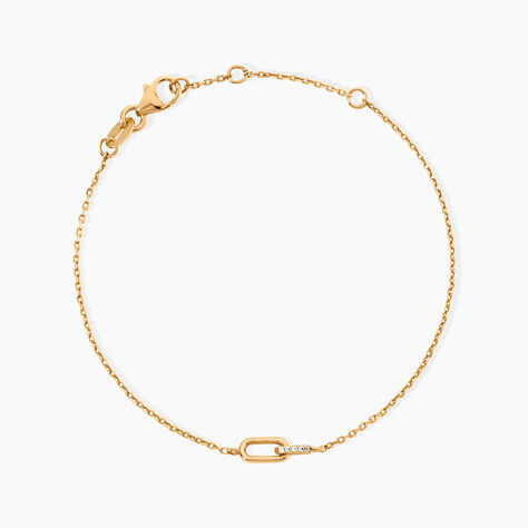 Bracelet Chrislene Plaqu&eacute; Or Jaune Oxyde De Zirconium - Bracelets fantaisie Femme | Marc Orian