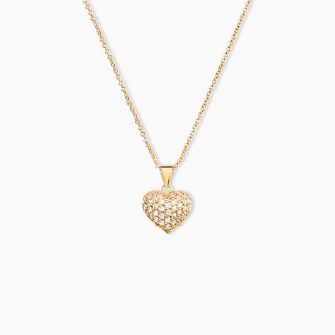 Collier Ophrys Plaqu&eacute; Or Oxydes De Zirconium - Colliers avec pierres Femme | Marc Orian