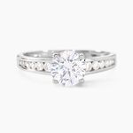 Bague Solitaire Tatjana Or Blanc Oxyde De Zirconium - Solitaires Femme | Marc Orian