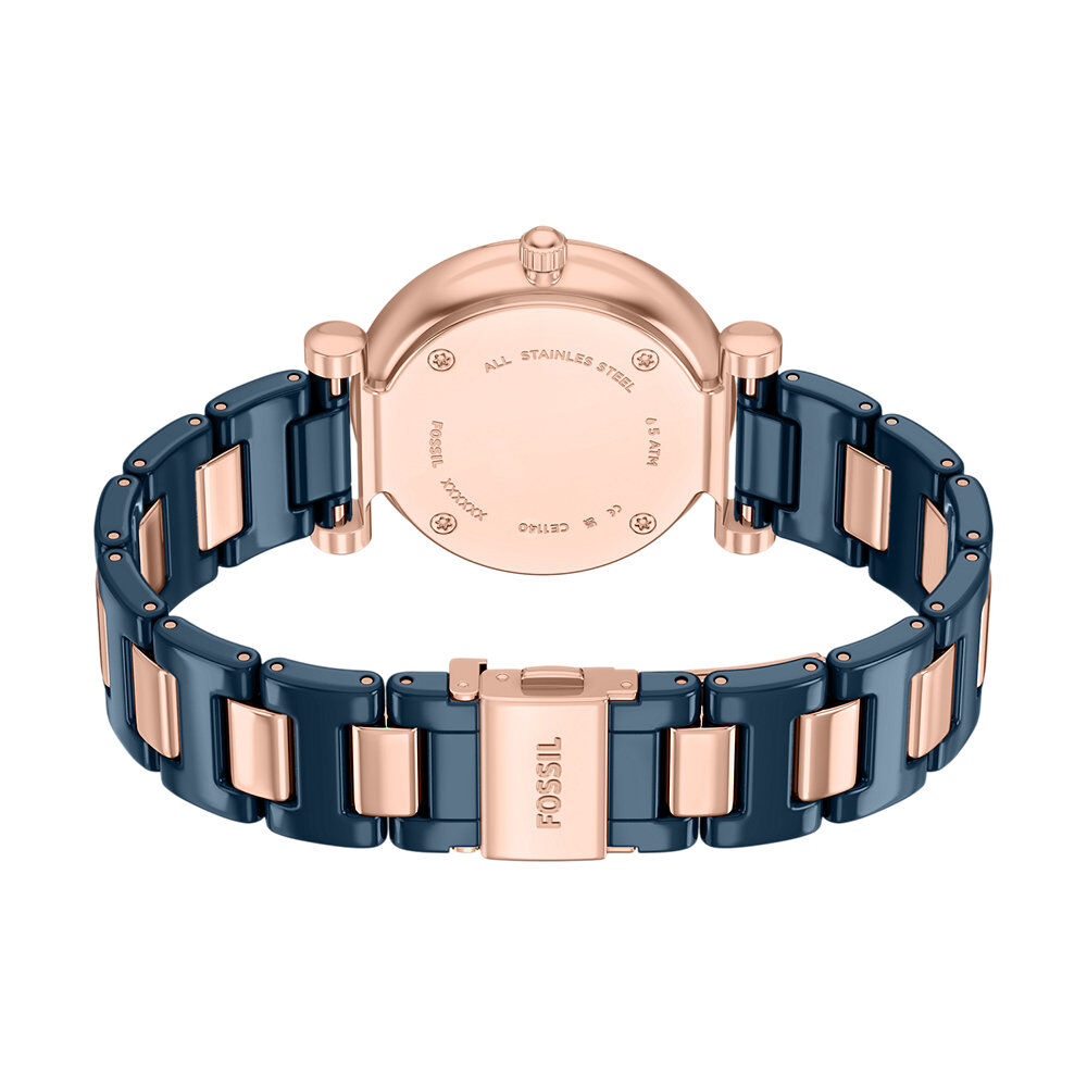 Montre Fossil Carlie 38 Bleu - Montres &eacute;tanches Femme | Marc Orian