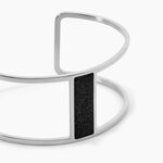 Bracelet Manchette Acier Blanc Maria - Bijoux fantaisie Femme | Marc Orian