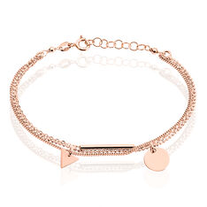 Bracelet Daina Argent Rose - Bracelets chaînes Femme | Marc Orian