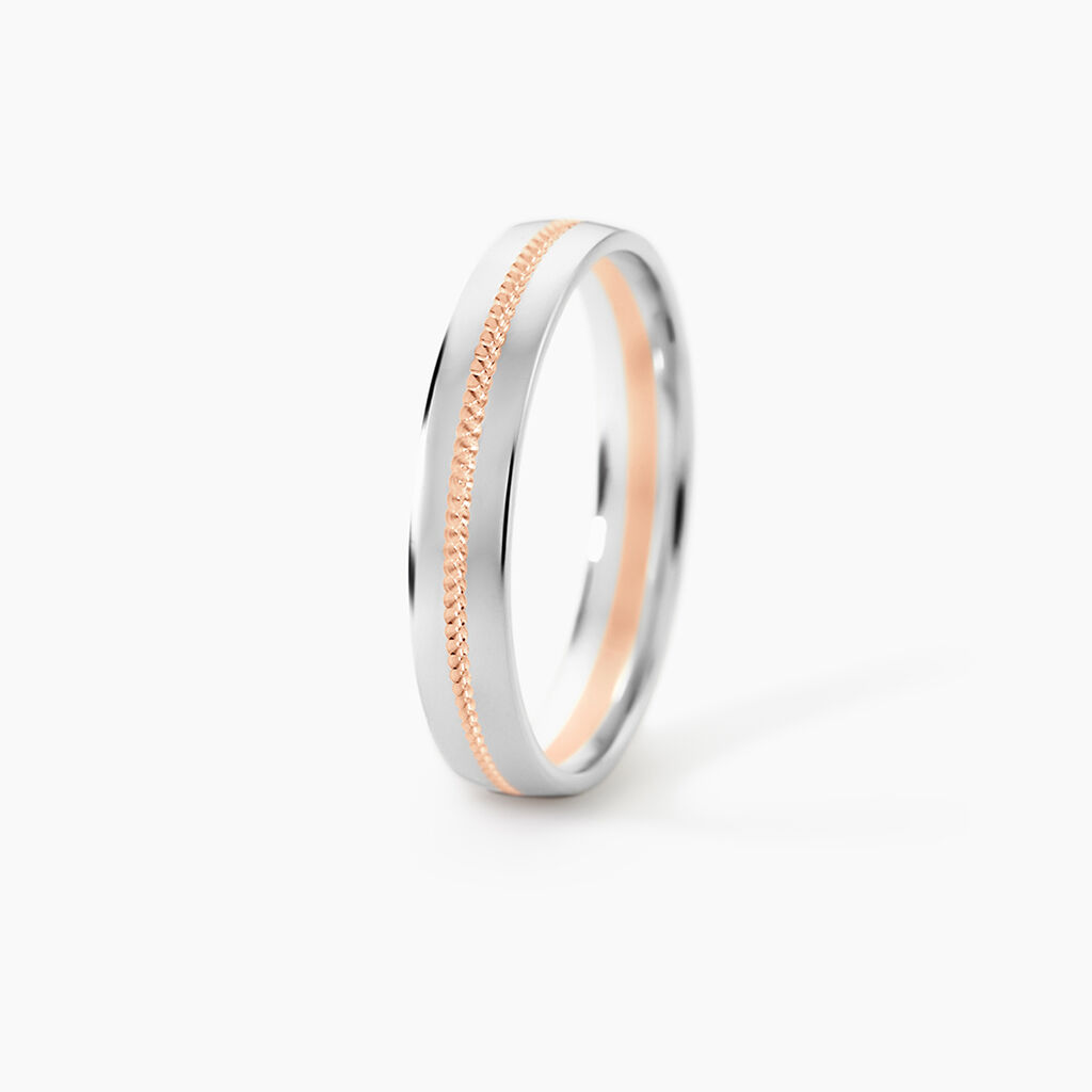 Alliance Or Bicolore Perle - Alliances duo Unisex | Marc Orian
