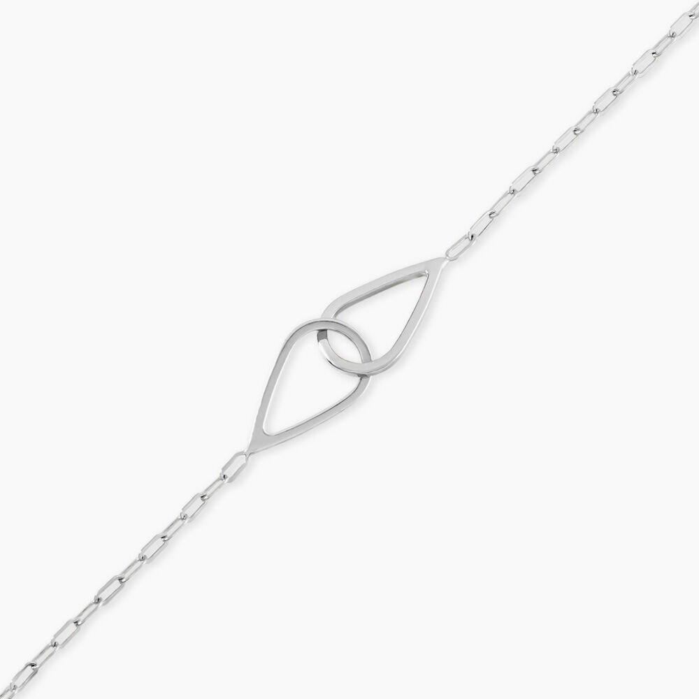 Bracelet Les Inseparables Argent Blanc - Bracelets Anneaux Entrelaces Femme | Marc Orian