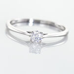 Bague Solitaire Solenia Or Blanc Diamant - Solitaires Femme | Marc Orian