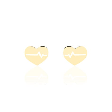 Boucles D'oreilles Puces Onelia Or Jaune - Puces Femme | Marc Orian