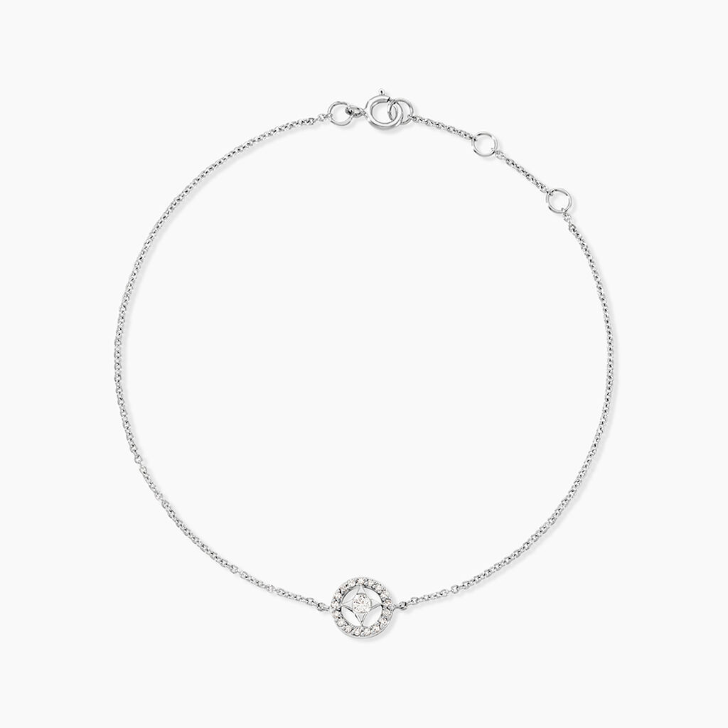 Bracelet Nour-imen Or Blanc Diamant - Bracelets cha&icirc;nes Femme | Marc Orian