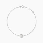 Bracelet Nour-imen Or Blanc Diamant - Bracelets cha&icirc;nes Femme | Marc Orian