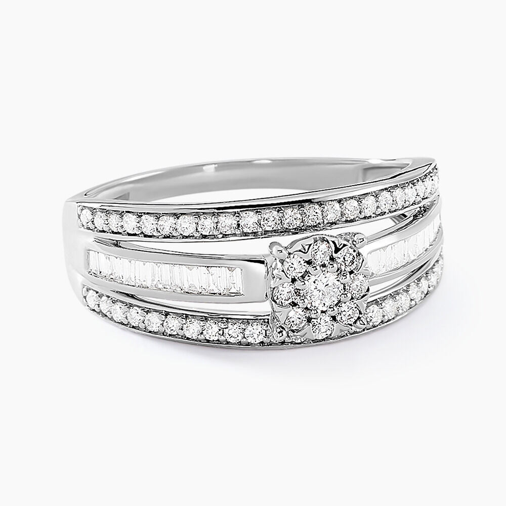 Bague Humphrey Or Blanc Diamant - Bagues pierres précieuses Femme | Marc Orian