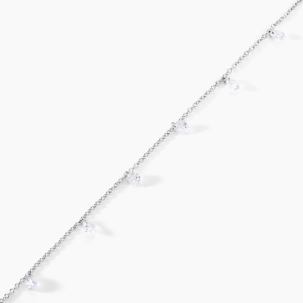 Bracelet Argent Collie Argent Blanc Oxyde - Bracelets fantaisie Femme | Marc Orian