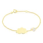 Bracelet Identit&eacute; Gaspardine Maille For&ccedil;at Or Jaune - Gourmettes Enfant | Marc Orian
