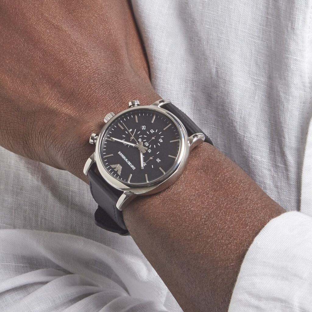 Montre Emporio Armani Noir - Montres classiques Homme | Marc Orian