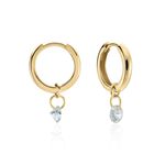 Cr&eacute;oles Plaqu&eacute; Or Pauw Pampilles Oxydes De Zirconium - Boucles d'oreilles pampille Femme | Marc Orian