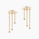 Boucles D'Oreilles Pendantes Sya Plaqu&eacute; Or Jaune Oxyde De Zirconium - Pendantes Femme | Marc Orian