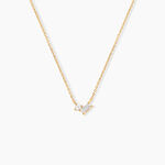 Collier Sextus Or Jaune Diamant Synth&eacute;tique - Colliers avec pierres Femme | Marc Orian