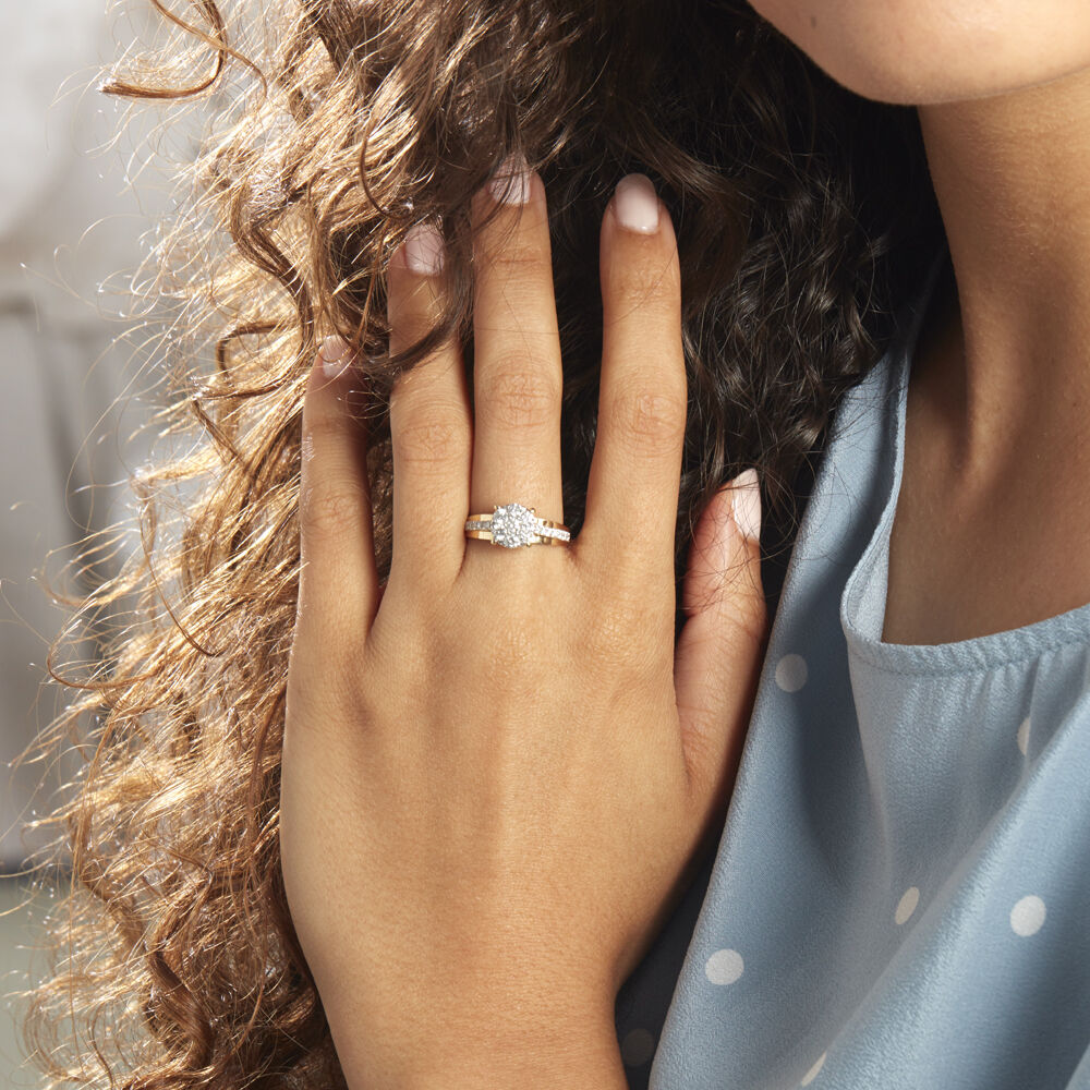 Bague Kate Or Jaune Diamant Synthétique - Bagues avec pierre Femme | Marc Orian