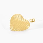 Boucles D'oreilles Puces Nolene Acier Jaune - Puces Femme | Marc Orian