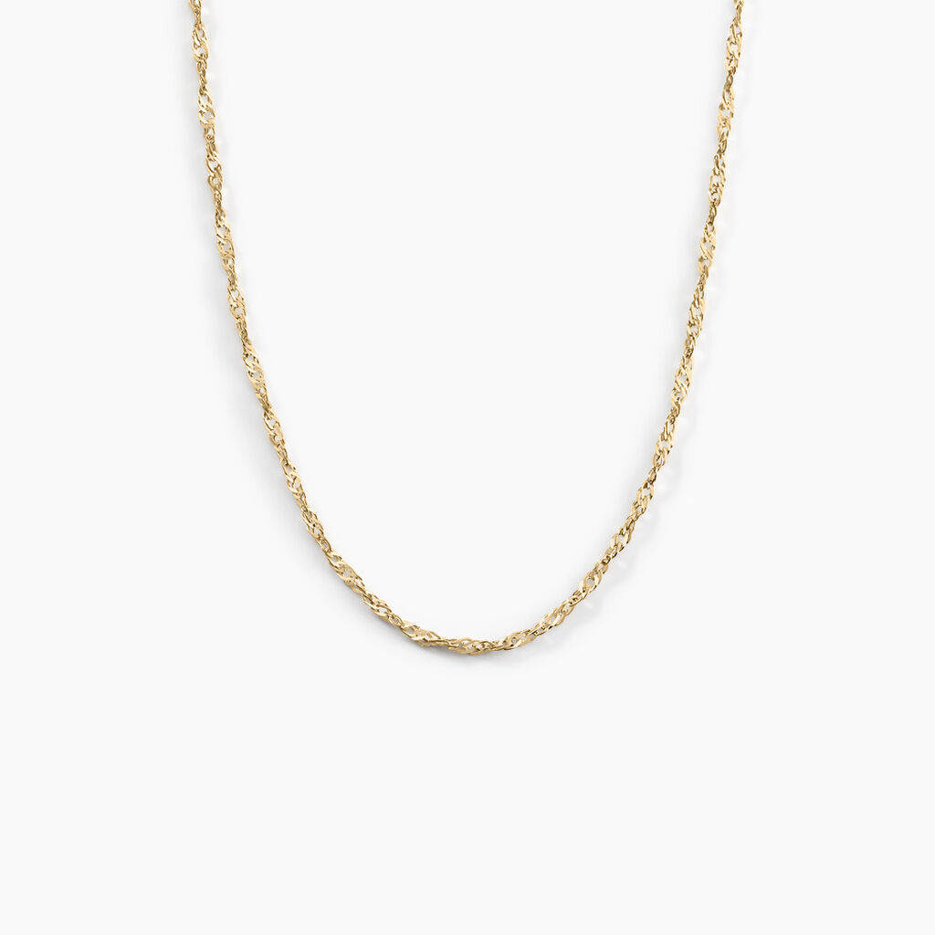 Cha&icirc;ne Imanie Maille Singapour Or Jaune - Chaines Femme | Marc Orian