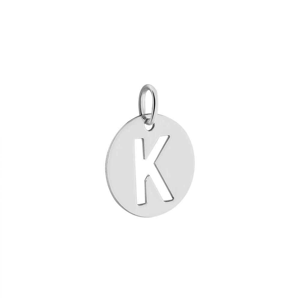 Pendentif Elio K Argent Blanc - Bijoux fantaisie Famille | Marc Orian