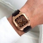 Montre Cluse Quadrus Multifonction Marron - Montres &eacute;tanches Homme | Marc Orian