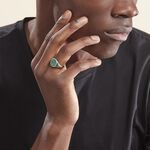 Chevali&egrave;re Argent Blanc Aileas Malachite - Chevali&egrave;res Homme | Marc Orian