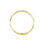 Alliance Strie Fantaisie Demi Jonc Classique Or Bicolore - Alliances duo Unisex | Marc Orian