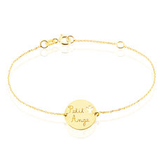 Bracelet Benedicte Message Or Jaune - Bracelets chaînes Enfant | Marc Orian