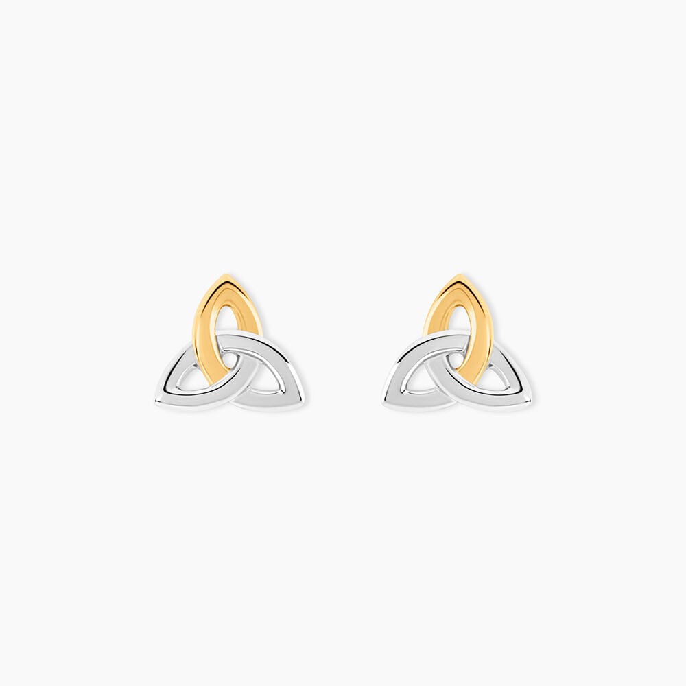 Boucles D'Oreilles Puces Or Jaune Argent Blanc - Puces Femme | Marc Orian
