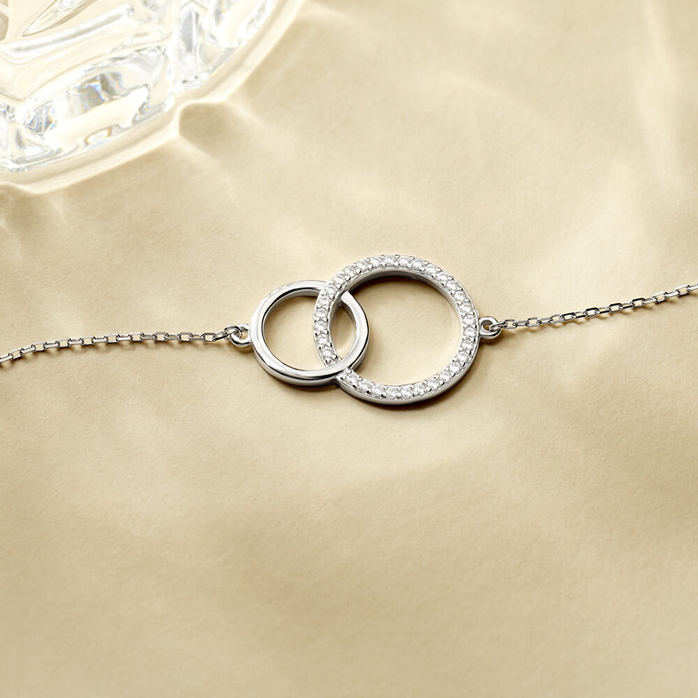 Bracelet Yalaz Argent Blanc Oxyde De Zirconium - Bracelets fantaisie Femme | Marc Orian