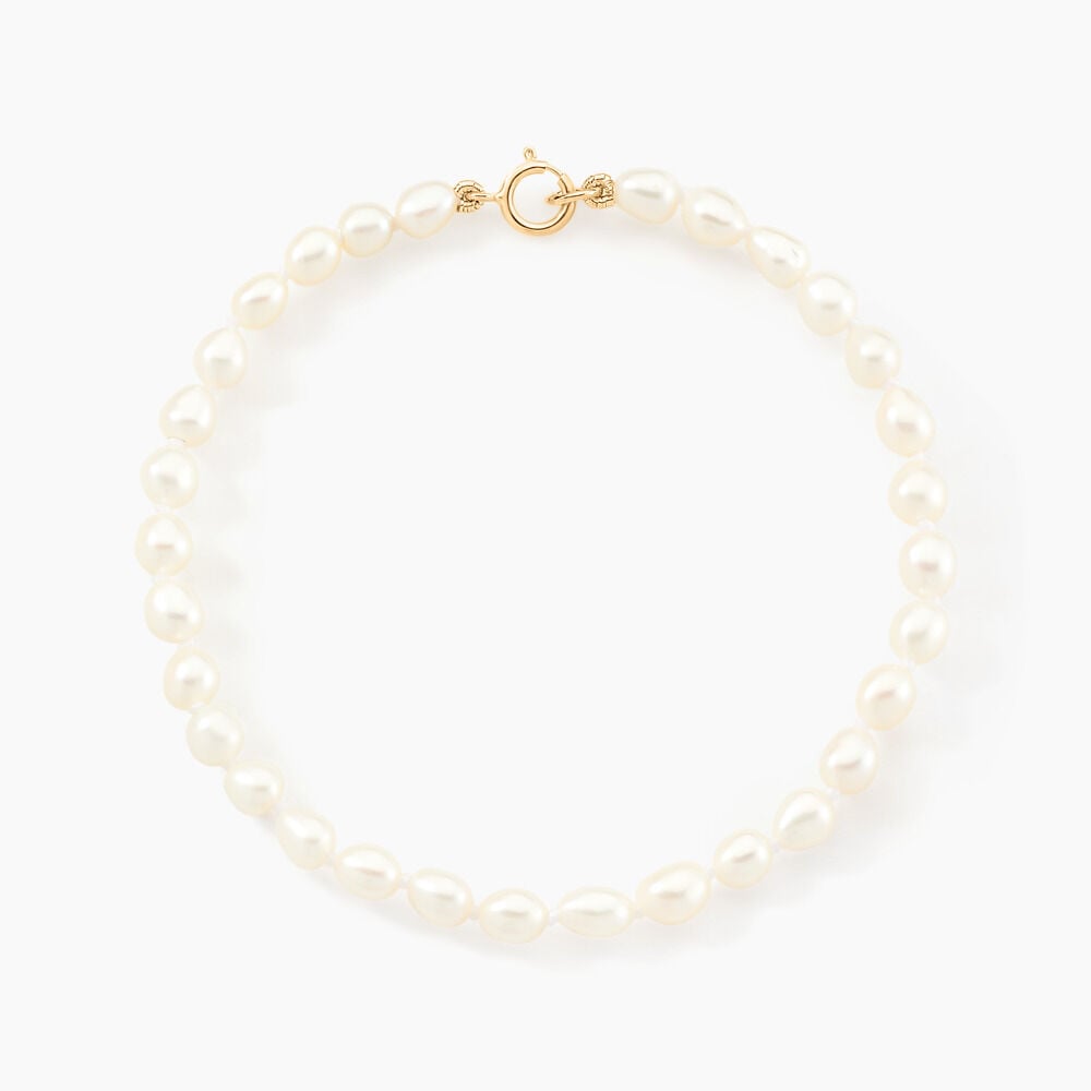 Bracelet Clementia Or Jaune Perle De Culture - Bracelets chaînes Femme | Marc Orian