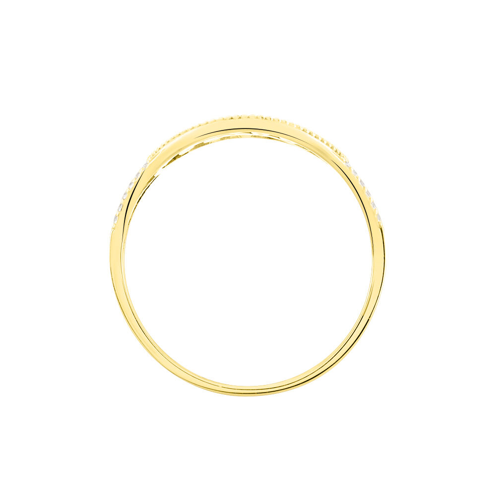 Bague Lucianise Or Jaune Oxyde De Zirconium - Bagues avec pierre Femme | Marc Orian