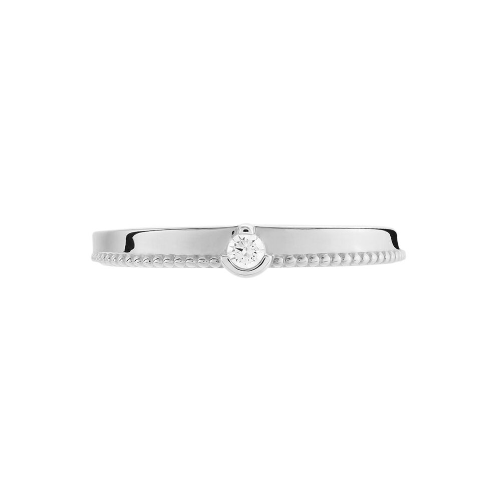 Bague Lou Or Blanc Diamant - Parures de mariage Femme | Marc Orian