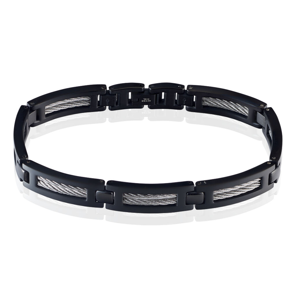 Bracelet Phebus Him Cosme Acier Noir - Bracelets cha&icirc;nes Homme | Marc Orian