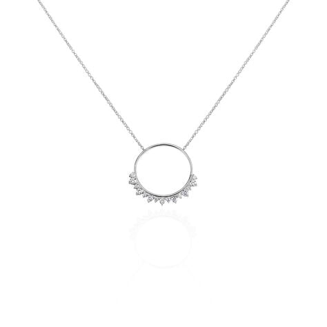 Collier Camil Argent Blanc Oxyde De Zirconium - Colliers avec pierres Femme | Marc Orian