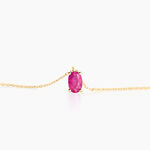 Collier Ovale Or Jaune Rubis - Colliers avec pierres Femme | Marc Orian