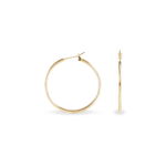 Cr&eacute;oles Ada Lisse Plaque Or Jaune - Cr&eacute;oles Femme | Marc Orian