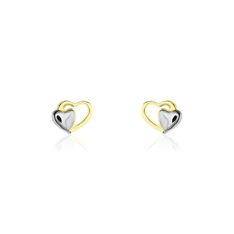 Boucles D'oreilles Puces Frantsesa Or Jaune - Puces Femme | Marc Orian