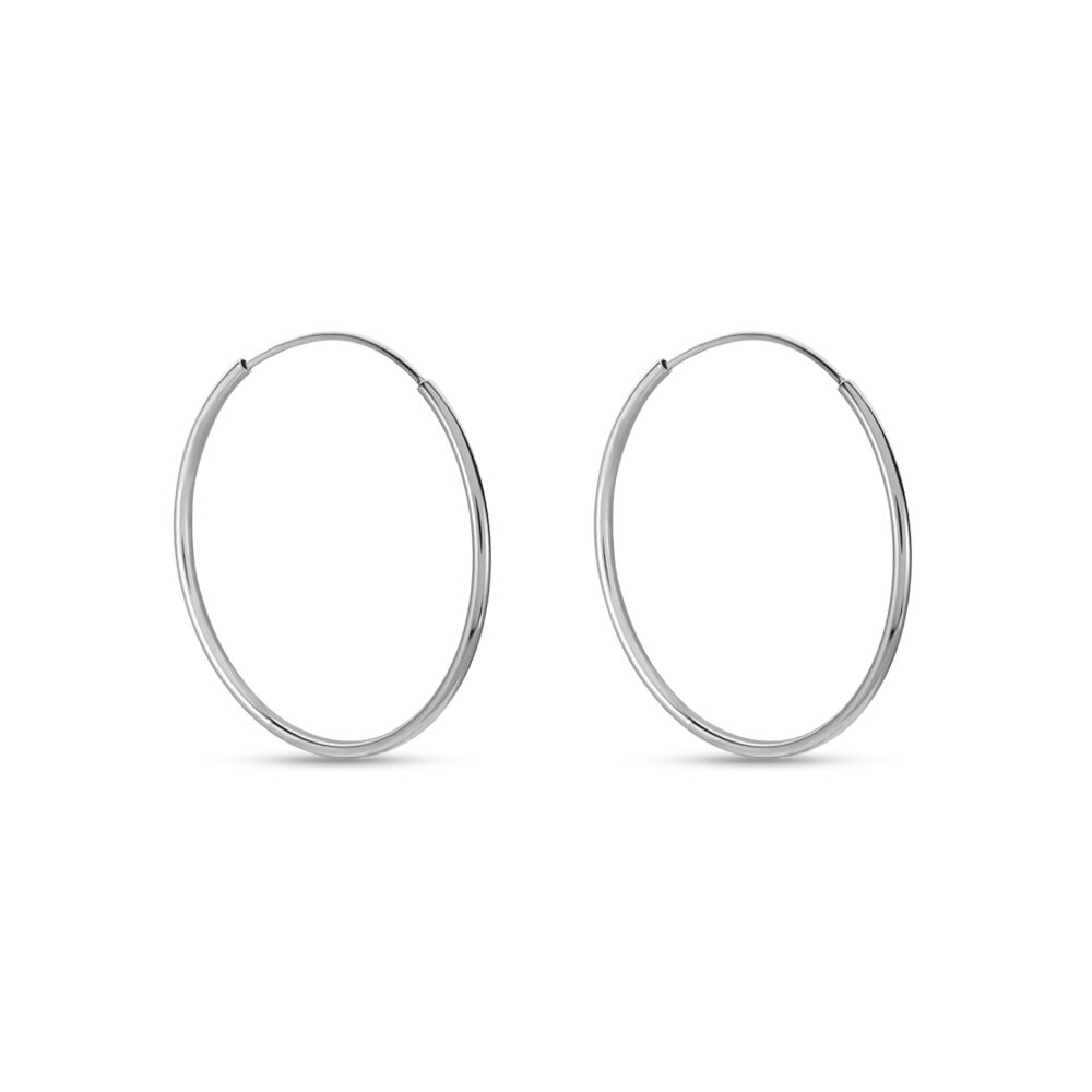 Créoles Muses Flexibles Or Blanc - Créoles Femme | Marc Orian