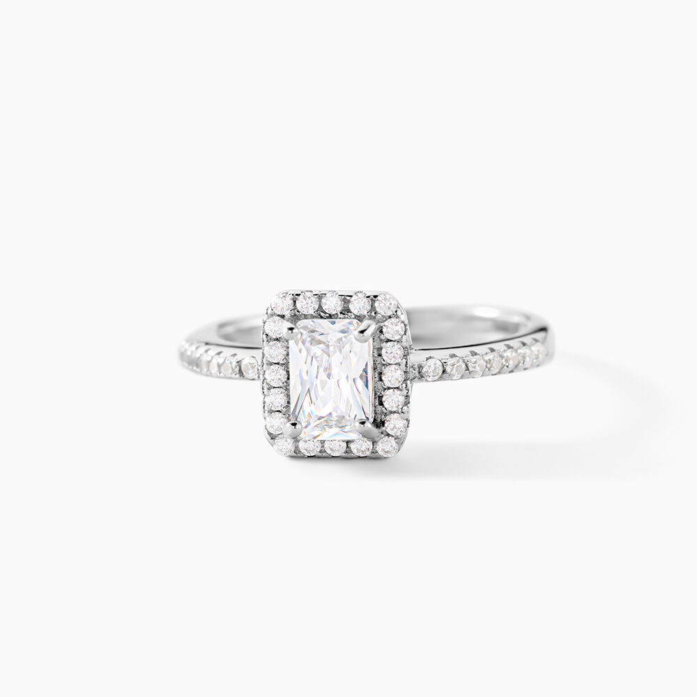 Bague Shanta Argent Blanc Oxyde De Zirconium - Bijoux fantaisie Femme | Marc Orian
