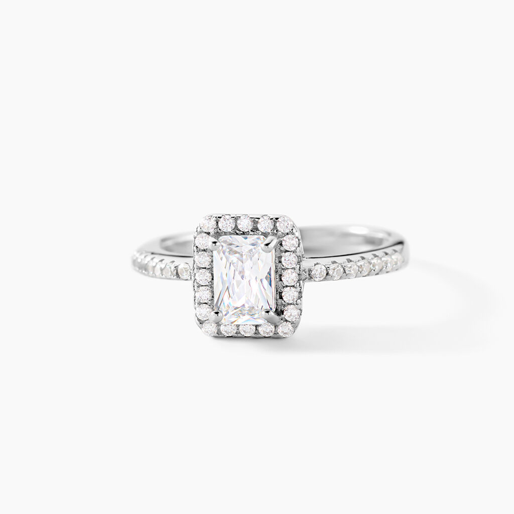 Bague Shanta Argent Blanc Oxyde De Zirconium - Bijoux fantaisie Femme | Marc Orian
