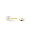 Boucles D'oreilles Puces Suki Rondes Nacres Or Jaune Perle De Culture - Puces Femme | Marc Orian