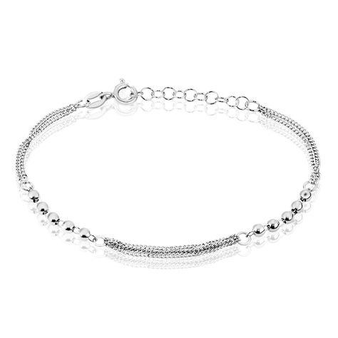 Bracelet Melodie Argent Blanc - Bracelets chaînes Femme | Marc Orian