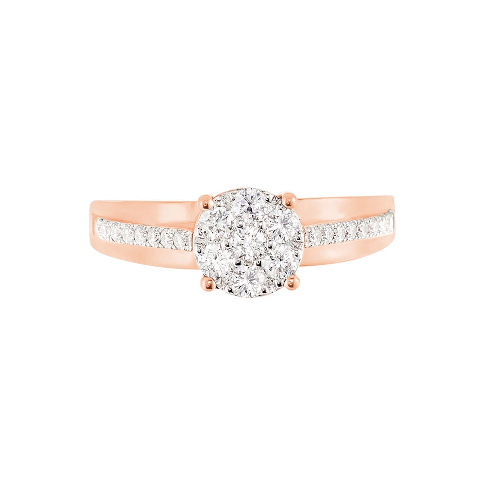 Bague Kate Or Rose Diamant - Parures de mariage Femme | Marc Orian