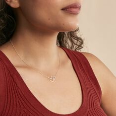 Collier Double Coeur Satines Or Bicolore - Colliers Femme | Marc Orian