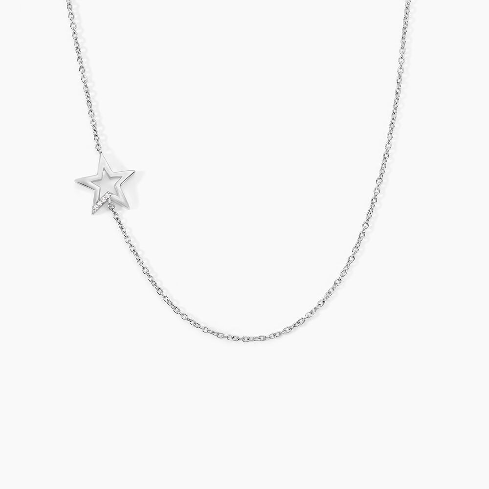 Collier Inessa Argent Blanc Oxyde De Zirconium - Nouveautés Femme | Marc Orian