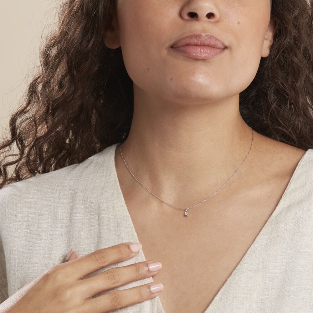 Pendentif Aphrodite Or Blanc Diamant - Pendentifs Femme | Marc Orian