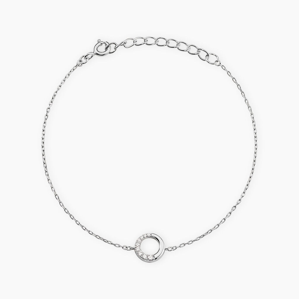 Bracelet Katrina Argent Blanc Oxyde De Zirconium - Bracelets fantaisie Femme | Marc Orian